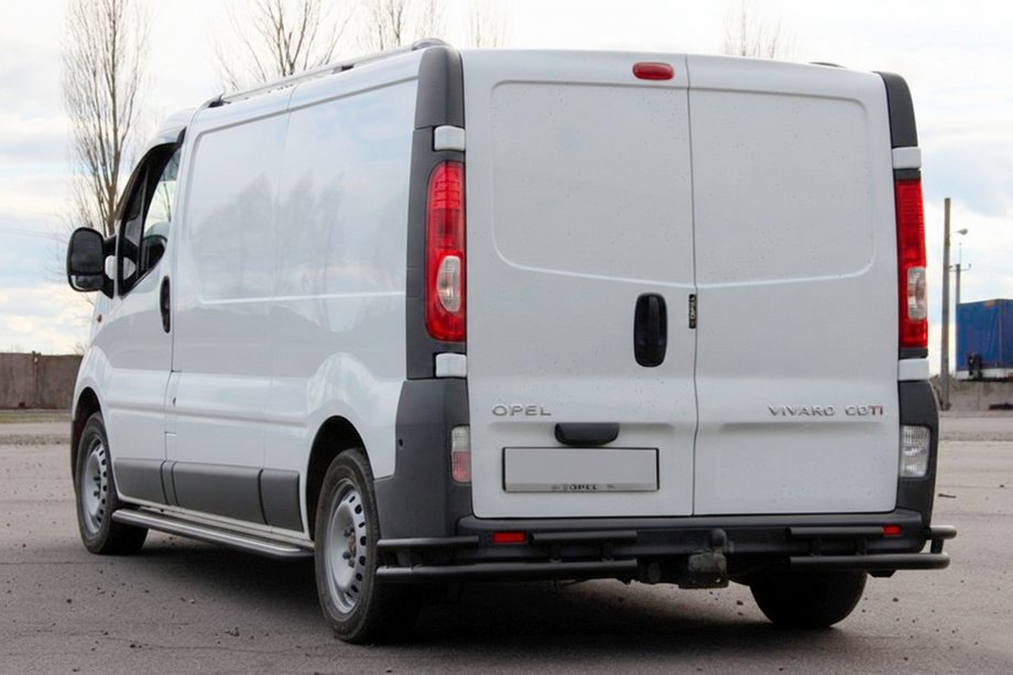 Renault Trafic 2001–2015 Rear Guard AK003-Plus-2 Black (Stainless Steel) Photo 3
