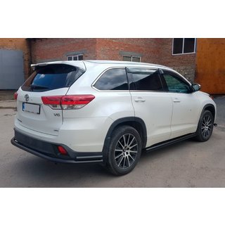 Rear Bumper Guard AK005-2 Black (2 pcs, Stainless Steel) photo 3