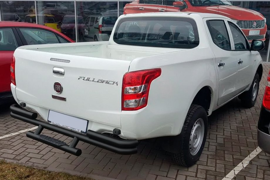 Fiat Fullback 2016- Rear Guard AK-Special Black (Stainless Steel) Photo 2