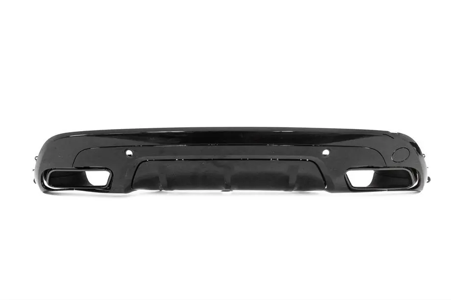 Range Rover Velar 2017- Rear Bumper Diffuser with Tips Black Photo 1