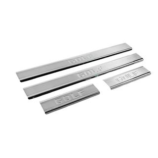 Carmos Stainless Steel Door Sill Protectors (4 pcs) Volkswagen Golf 7/E-Golf 2012-2020 photo 3