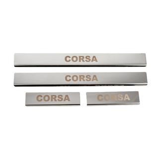 Carmos Door Sill Protectors (4 pcs, Stainless Steel)