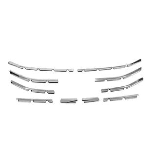 Front bumper stainless steel trims (10 pcs) Renault Clio V 2019- photo 1