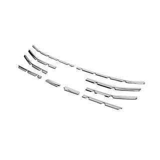 Front bumper stainless steel trims (10 pcs) Renault Clio V 2019- photo 2