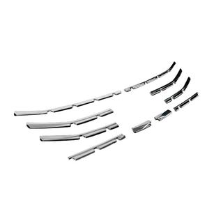 Front bumper stainless steel trims (10 pcs) Renault Clio V 2019- photo 3