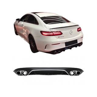 Rear Diffuser Black with Chrome Tips (AMG53 Design) photo 3