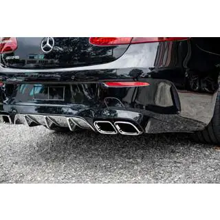 Rear Diffuser Black with Chrome Tips (AMG63 Design) photo 1