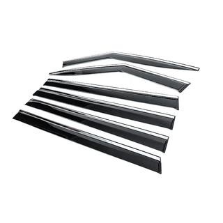 Window Deflectors with Chrome Trim Niken Luxury (6 pcs) Hyundai Santa Fe 5 2023- photo 2