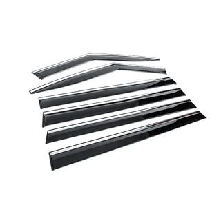 Window Deflectors with Chrome Trim Niken Luxury (6 pcs) Hyundai Santa Fe 5 2023- photo 3