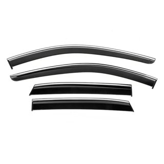 Window Deflectors with Chrome Trim Niken Luxury (4 pcs) photo 1