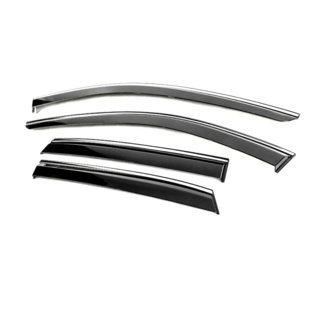 Window Deflectors with Chrome Trim Niken Luxury (4 pcs) Nissan Qashqai 2021- photo 2