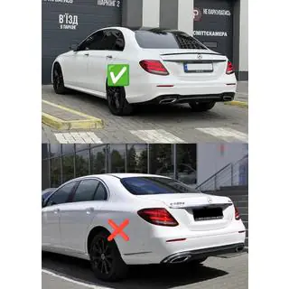 Premium Rear Mud Flaps for AMG-Line (4 pcs) Mercedes E-class W213 2016-2023 photo 2