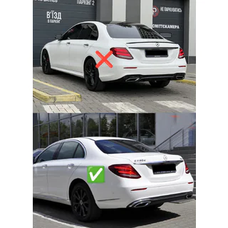 Front Premium mud flaps for Base (2 pcs) Mercedes E-class W213 2016-2023 photo 2