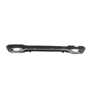 Rear diffuser with AMG-Line Silver exhaust tips (for 2020-2024) photo 1