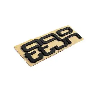 Quattro Black lettering badge photo 4