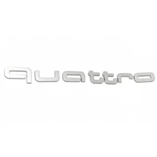 Quattro Grey Emblem Badge photo 1