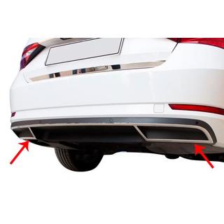 Carmos rear bumper edge trims (2 pcs, stainless steel) photo 1