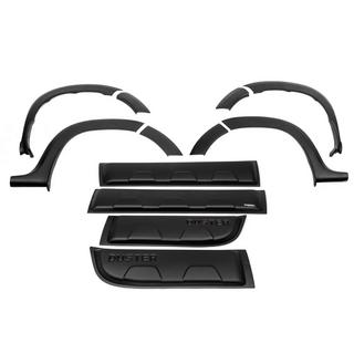 Fender flare set with moldings EuroCap (12 pcs., smooth, matte black, ABS) Dacia Duster 2008-2018 photo 4