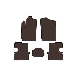 Rubber Floor Mats Carsuit (Brown)