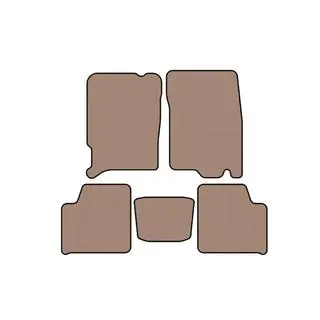 Rubber Floor Mats Carsuit (Beige)