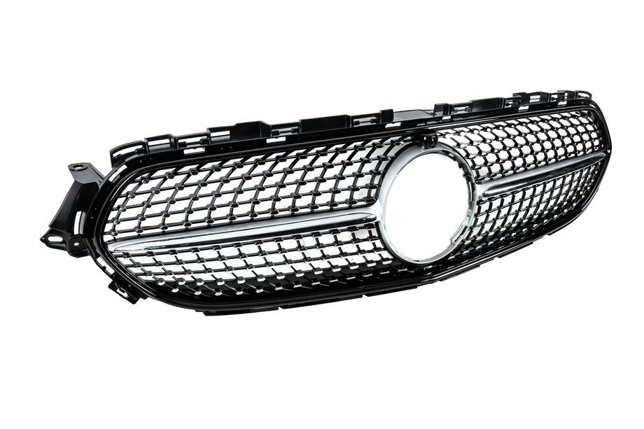 Mercedes E-class W213 2016-2023 Front grille Diamond Silver (for Base, 2020-2023) Photo 3