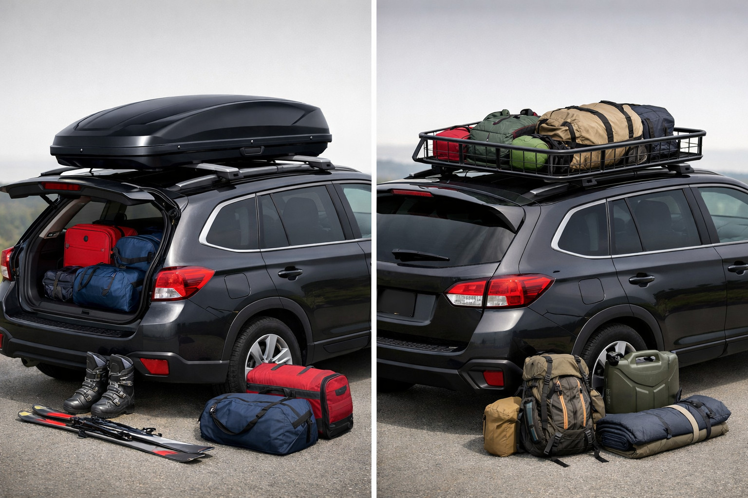 Roof box or roof basket: which is better for travel and daily driving
