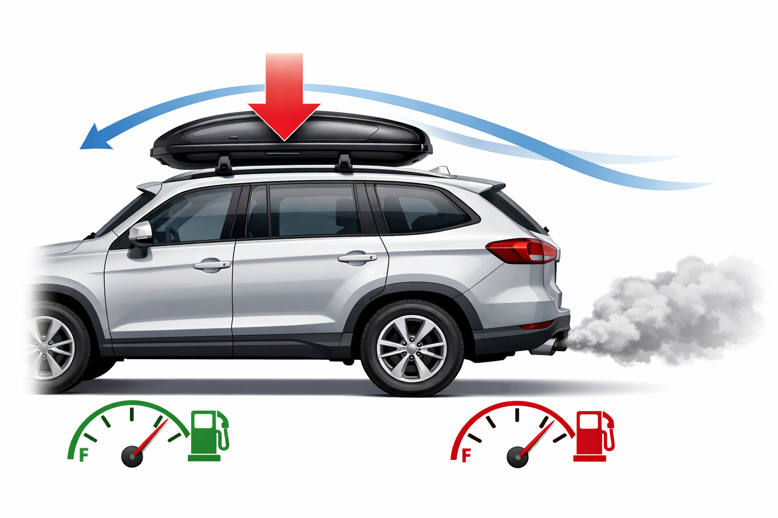 Roof box uses too much fuel: What’s normal and what isn’t