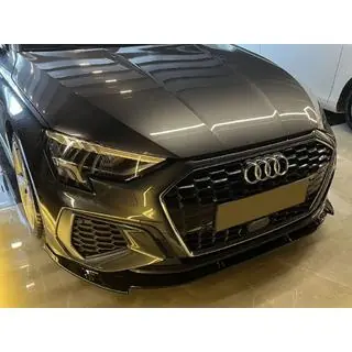 Front lip spoiler EuroCap (for S-line, 2020-2024, ABS) Audi A3 2020- photo 1
