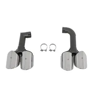 Silver exhaust tips in X3M F97 style (V2) photo 3