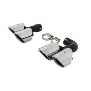 Silver exhaust tips in X3M F97 style (V1) photo 2