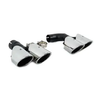 Silver exhaust tips in X3M F97 style (V1) photo 3