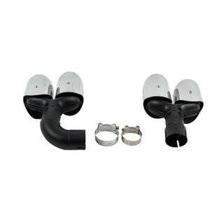 Silver exhaust tips in X3M F97 style (V1) BMW X3 G01 2018- photo 4
