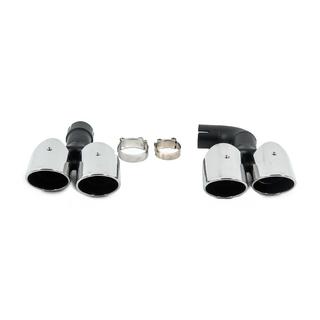 Exhaust Tips Silver in X4M F98 Style (V1) photo 1
