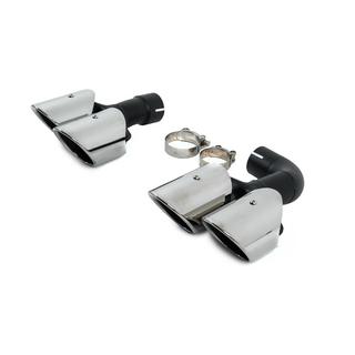 Exhaust Tips Silver in X4M F98 Style (V1) photo 2