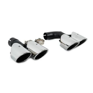 Exhaust Tips Silver in X4M F98 Style (V1) photo 3