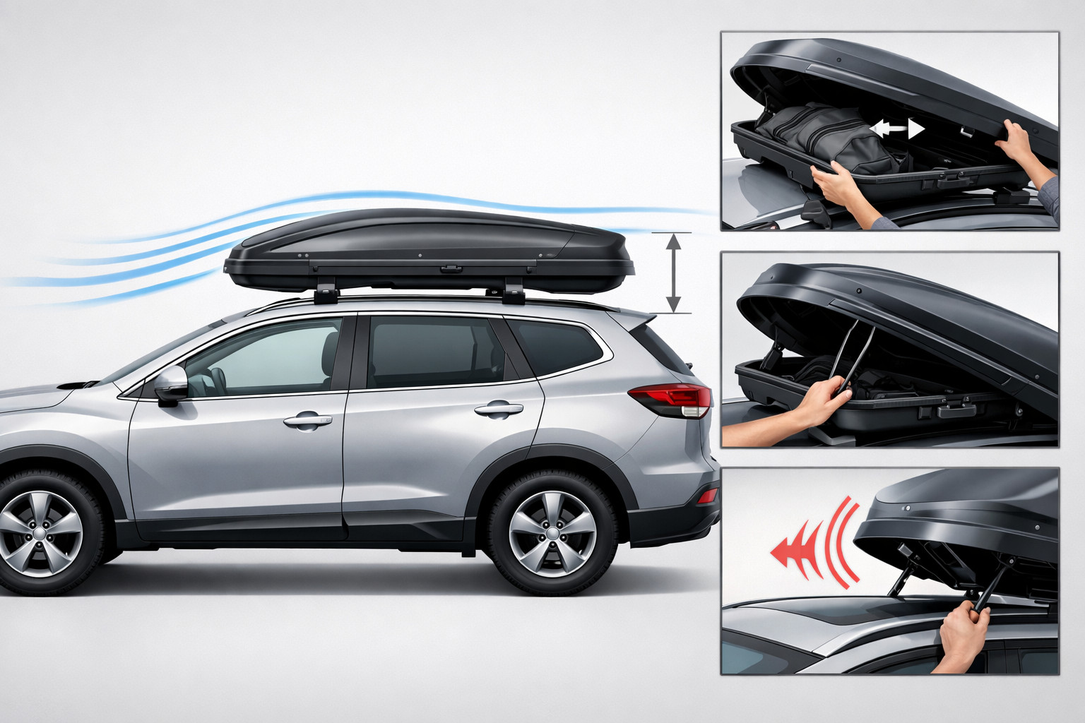 How to choose a roof box: less noise, right height, easy opening