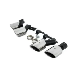 V2 Silver exhaust tips in X5M F95 style photo 3