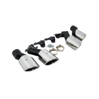 V2 Silver exhaust tips in X5M F95 style BMW X5 G05 2019–2026 photo 4