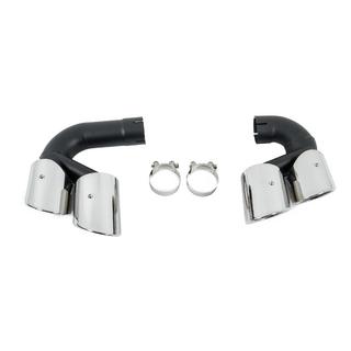 V1 Silver exhaust tips in X5M F95 style BMW X5 G05 2019–2026 photo 2