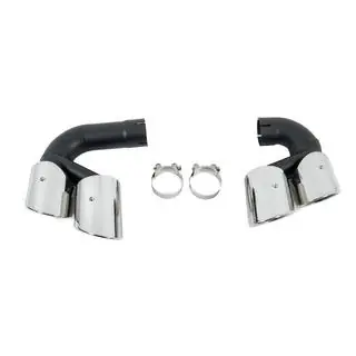 V1 Silver exhaust tips in X5M F95 style photo 2