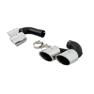 V1 Silver exhaust tips in X5M F95 style BMW X5 G05 2019–2026 photo 3