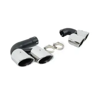 V1 Silver exhaust tips in X5M F95 style photo 4