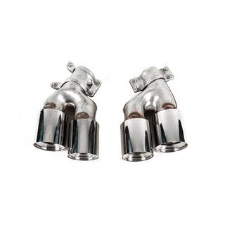 Exhaust tips M6 Silver (2 pcs) BMW 6 Series G32 2017- photo 3