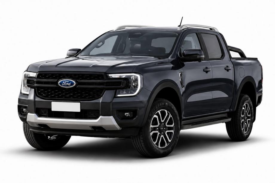 Ford Ranger 2022- OEM Grey Roof Rails (ABS Plastic, Adhesive Mount) Photo 1