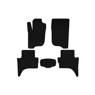 Premium Textile Floor Mats (Short base, black) photo 1