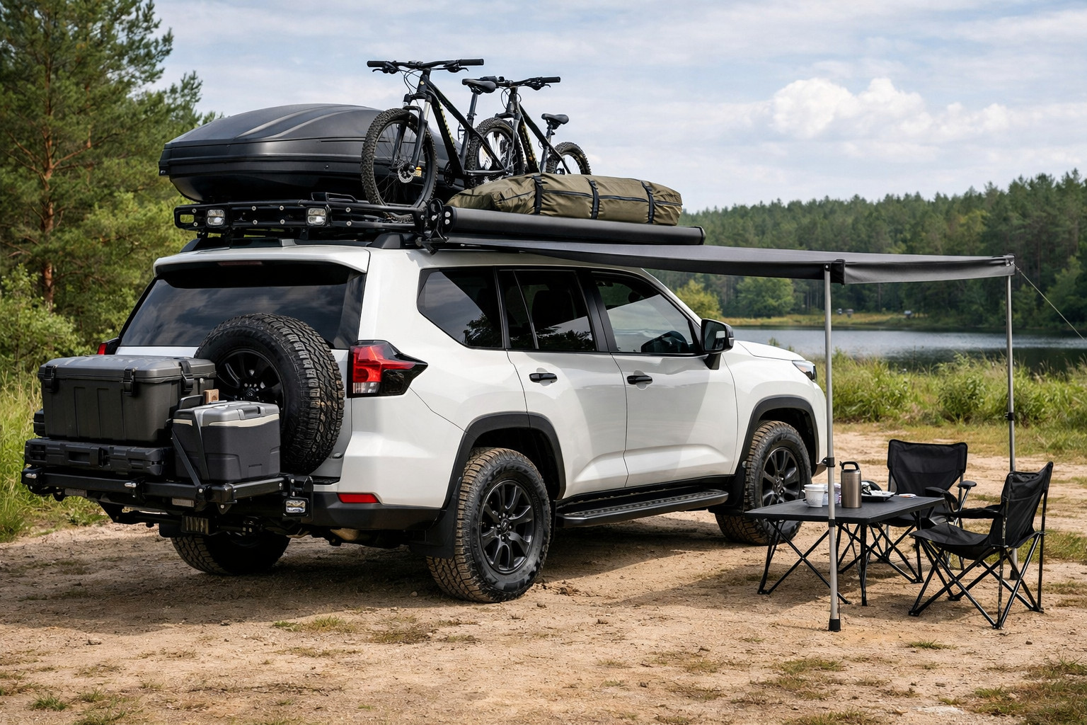 What to add to Toyota Land Cruiser Prado 250 for roof, cargo and family trips