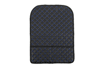 Velour seat back organizer (1 pc, Black with blue stitching) photo 1