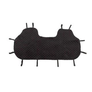 Rear seat covers Velour (set, Black with red stitching) photo 2
