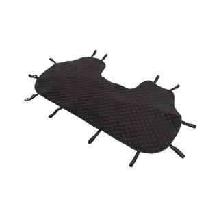 Rear seat covers Velour (set, Black with red stitching) photo 3
