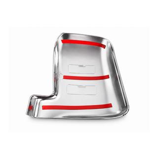 Chrome mirror cover with logo, right (1 pc, plastic) photo 2